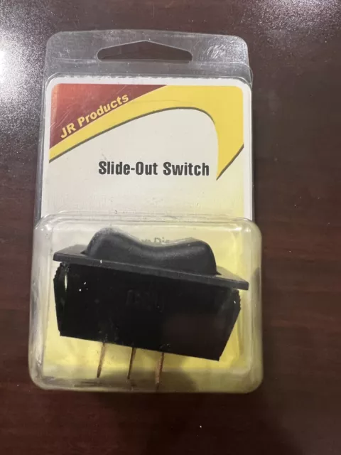 JR Products Momentary Slide-Out Switch 12295, 12V 40A, High Current Motor, Black