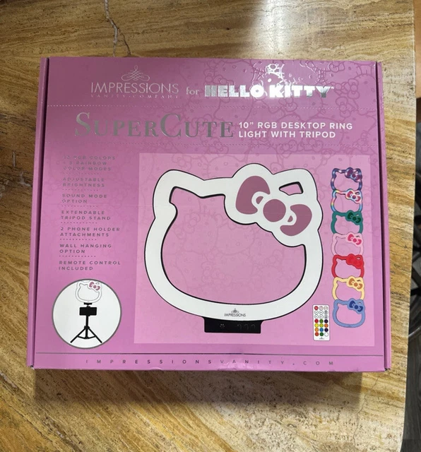 Impressions for Hello Kitty SUPER CUTE 10” RGB Desktop Ring Light with Tripod