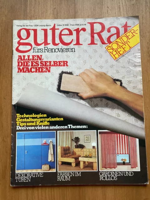 Original DDR Zeitschrift guter Rat Sonderheft fürs Renovieren 1984 Leipzig