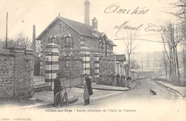 Cpa 91 Villiers On Barley Main Entrance Of Vaucluse Asylum