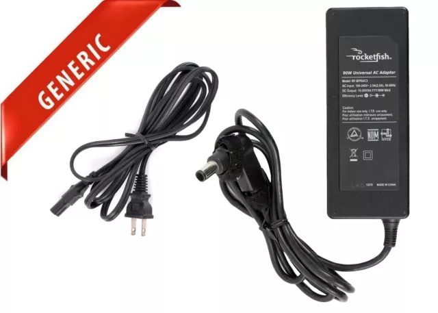 Rocketfish Universal Laptop Notebook Charger 15-20V 90W Power Adapter RF-BPRAC3