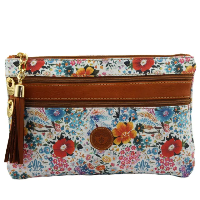 Handbag Shoulder/Leather Belt Made IN Italy Art. Ar Florence 732 Floral
