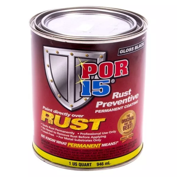 POR-15 45004 1 qt Gloss Black Spray-On Rust Preventive Coating