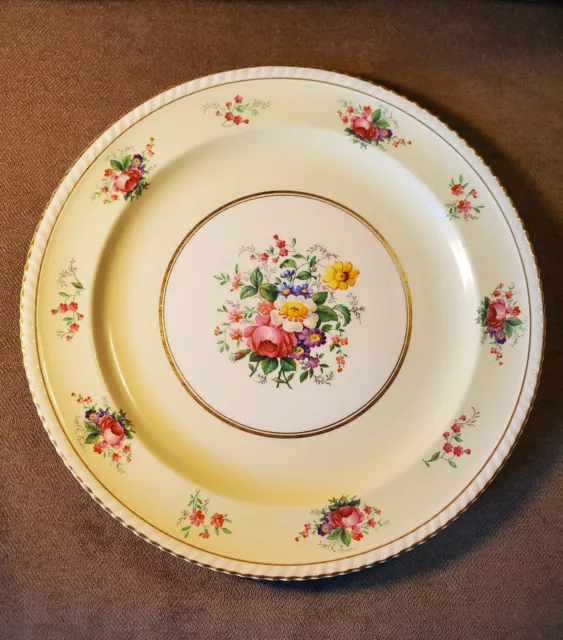 Vintage WindsorWare Cake Plate Johnson Bros. England w/ Floral Design