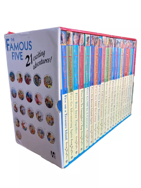 The Famous Five 21 Exciting Adventures by Enid Blyton (2016, Paperback) 21 Books