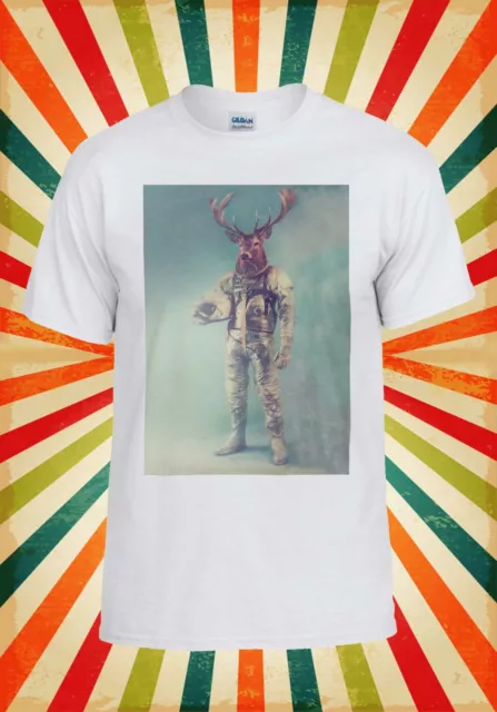 Astronaut Deer Art Space Galaxy Cool Men Women Vest Tank Top Unisex T Shirt 1329