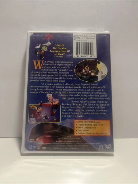 Walt Disney Pinocchio Gold Classic Collection DVD Special Features NEW - SEALED 4