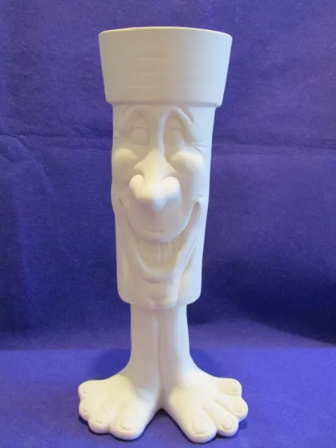 Unpainted Ceramic Bisque-  15" Waddle Pot/ Vase  Ready To Paint