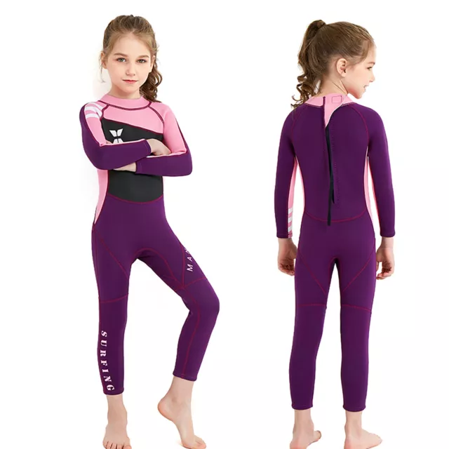 Combinaison de plongée pour enfants, maillot de bain une pièce en néoprène, O0Z1