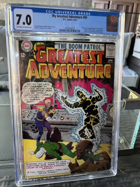 My Greatest Adventure #80, 81, 82 Cgc. Nice! And More. Doom Patrol first issues