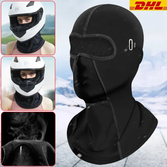 2X Gesichtsmaske Sturmhaube Wintermütze Motorrad Ski Fahrrad Winddicht