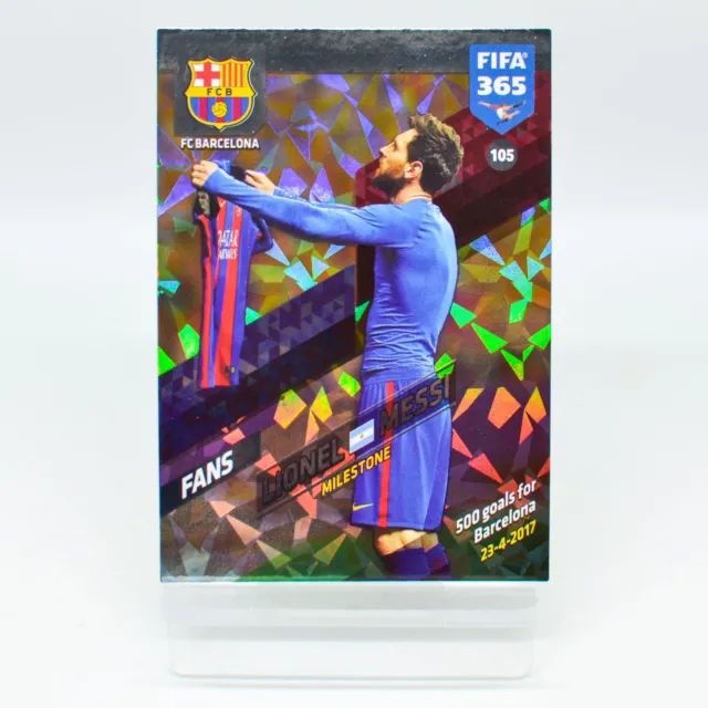 Lionel Messi FC Barcelona #105 Adrenalyn XL FIFA 365 2018