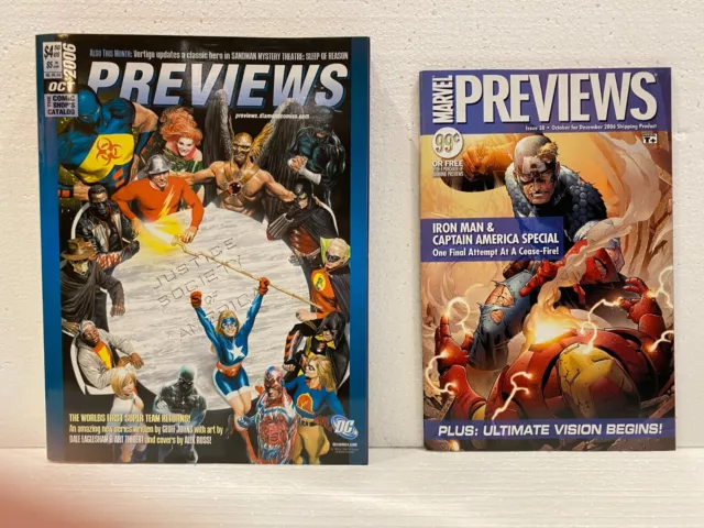 Diamond Comics "Previews" Magazine OCT 2006 (for Dec 2006) + Marvel Previews