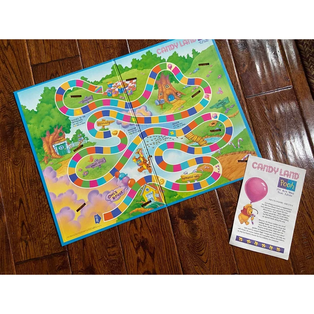 DISNEY WINNIE THE Pooh Candyland Replacement Board w/Instructions 10.