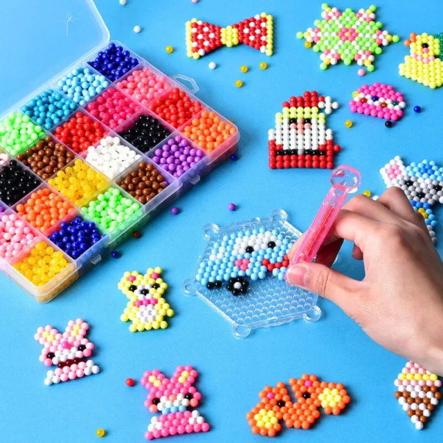 3D Magic Aqua Water Fuse Beads Animal Starter Kit Children Educational DIY  Toy