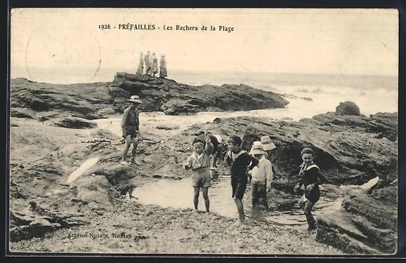 Préfailles - cpsm cpm 44 PREFAILLES anime La grande plage