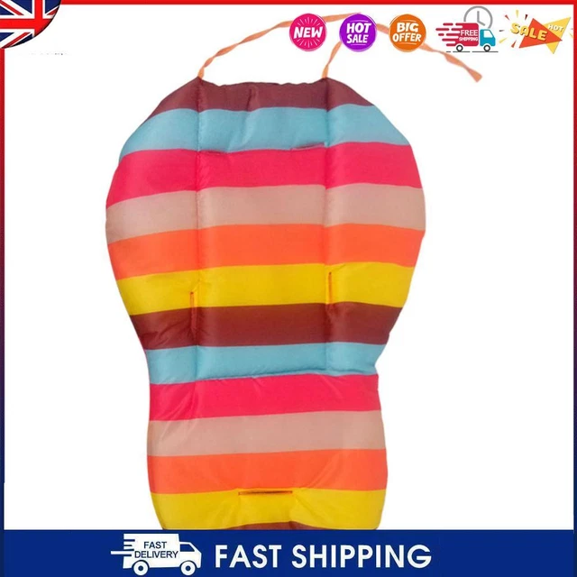 C- Rainbow Baby Stroller Buggies Pads Seat Chair Cushion Thickening Cart Pads