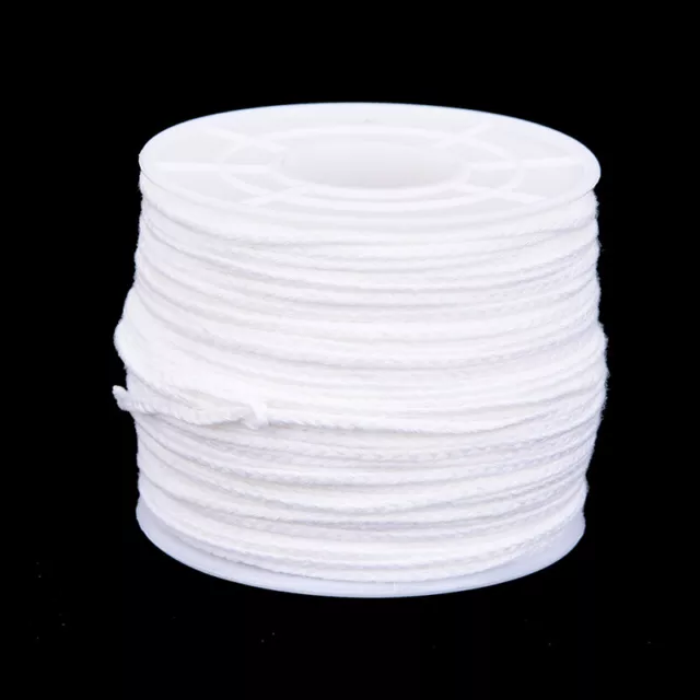 61m x 2,5mm carrete de algodón trenza cuadrada mechas de velas núcleo para hacer velas Z8