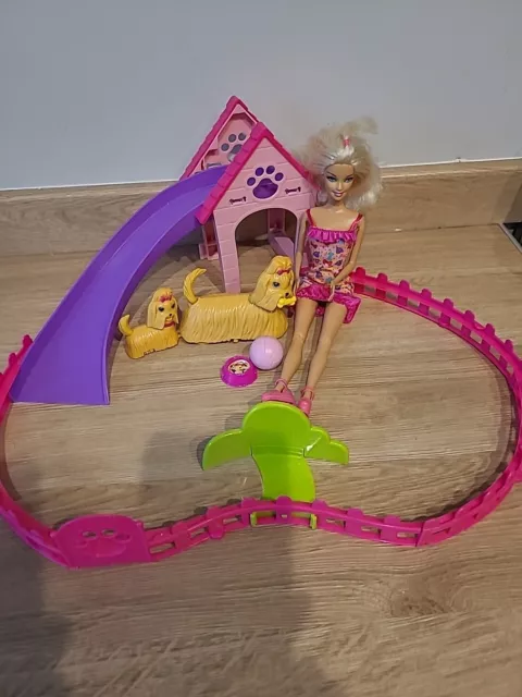 BARBIE PUPPY PLAYGROUND Set Complete With Training Barbie Doll 5.00 PicClick UK