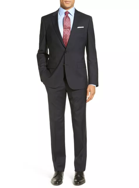 Luciano Natazzi Mens Two Piece 2 Button Suit Modern Fit Jacket With