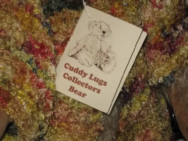 Vintage Cuddy Lugs UK FIONA Mohair Humpback Bear OOAK Collectors 19" All tags 3