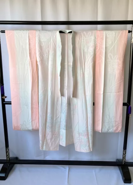 Vintage Japanese Juban kimono - Women's NagaJuban Kimono Robe