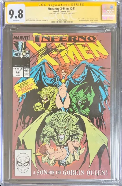 Uncanny X-Men #241 Marvel Comics 2/89 CGC 9.8 Signed