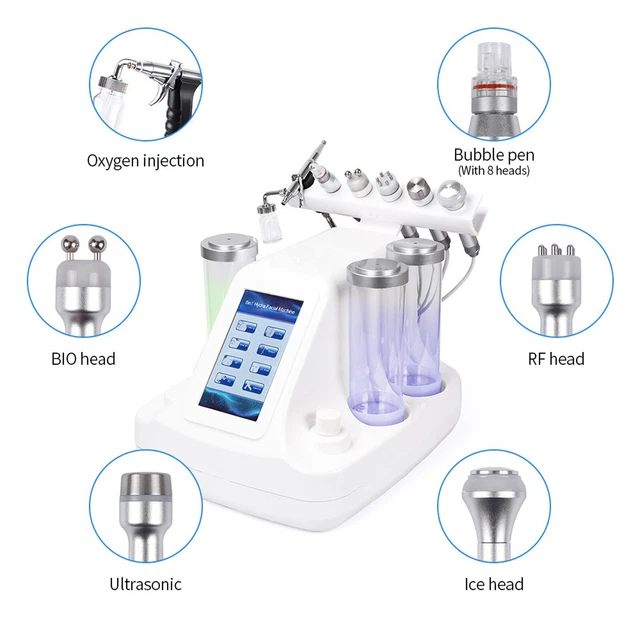 6 en 1 Ultrasonido Dermoabrasión Limpieza facial Limpieza Beauty Machine