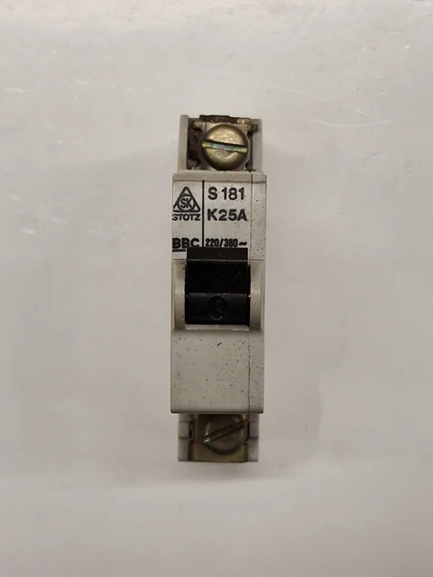Stotz Bbc S181 K25A Einfachpol 1P Sicherungsschalter Sicherungsaitomat
