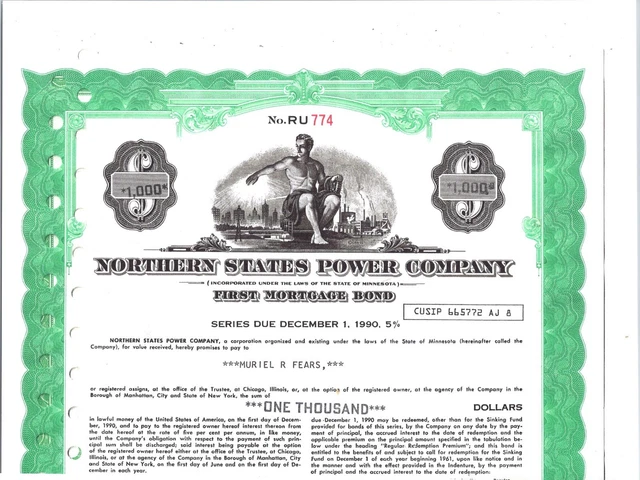 Northern States Power Company.....1970 First Mortgage Bond