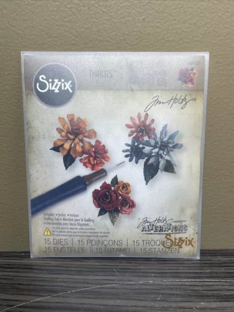 Sizzix Thinlits Dies By Tim Holtz 15/Pkg-Tiny Tattered Florals