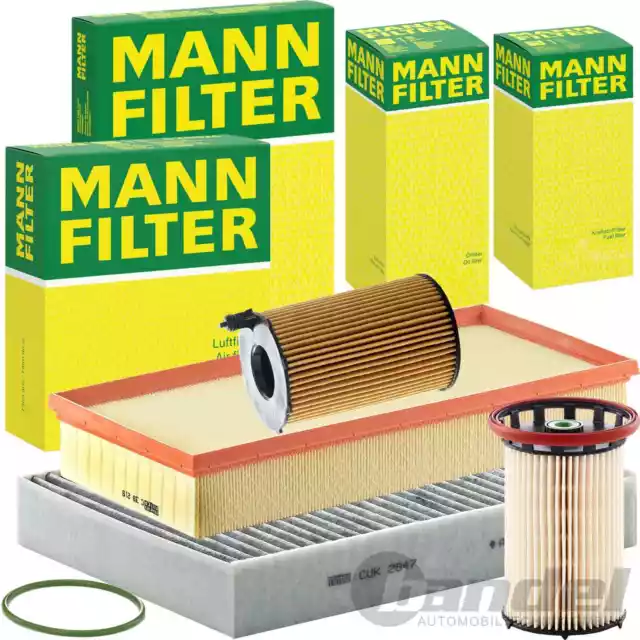 MANN FILTER INSPEKTIONSPAKET passend für PORSCHE CAYENNE 92A VW TOUAREG 75P 7P6