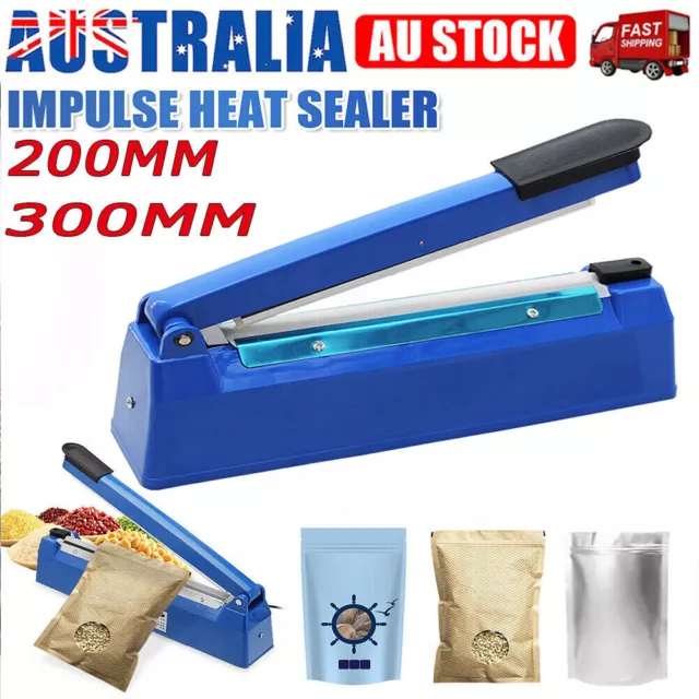 200/300/400mm Impulse Heat Sealer Sealing SAA Machine Electric/Plastic Poly Bag