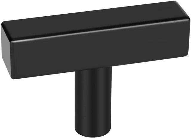 Cabinet Knobs Kitchen Cabinet Hardware Black Drawer Pulls T Bar Square Handles