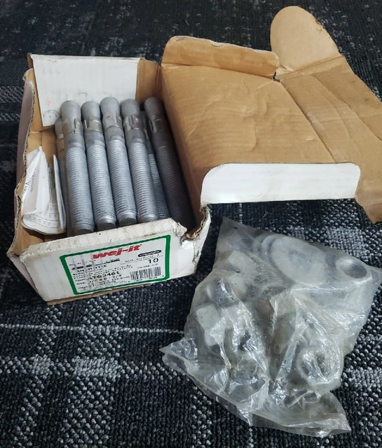 Lot of (10) ATG3461 Wej-It 3/4 x 6-1/4" Ankr-Tite Wedge Anchors w/ Hardware NIB!