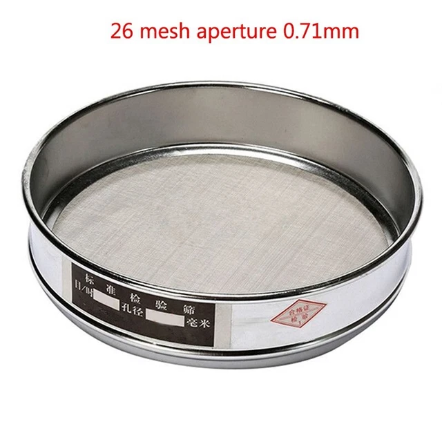 1pc 20cm Stainless-Steel Chrome-Mesh Inspections Medicine Test Sieves Equipment