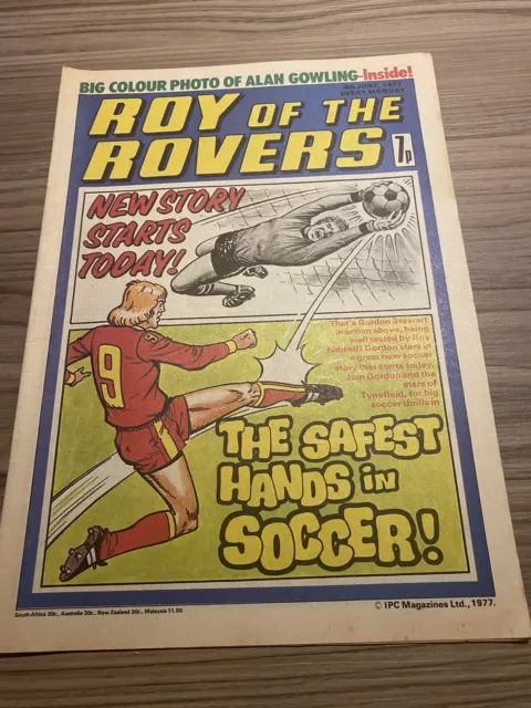 Roy Of The Rovers Comic - 4th June 1977 - Free P&P