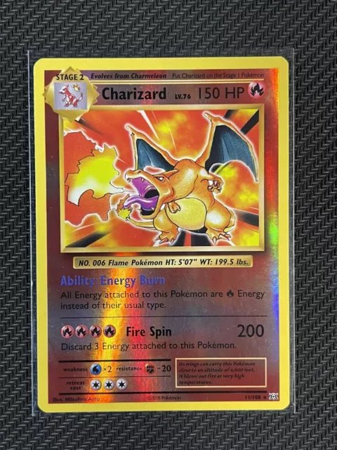 Pokemon Card Charizard Evolutions Rev Holo XY Ultra Rare 2016 11/108