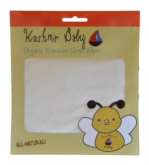 Kashmir Baby (40 Pack) Bamboo Cloth Diaper Wipes. Reusable. Washable.