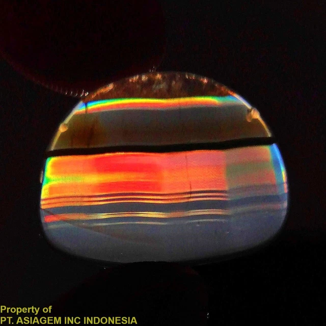 12ct 'A' Grade Rainbow IRIS AGATE ~Multi-Color Fire~ 1-of-a-kind ~100% Natural