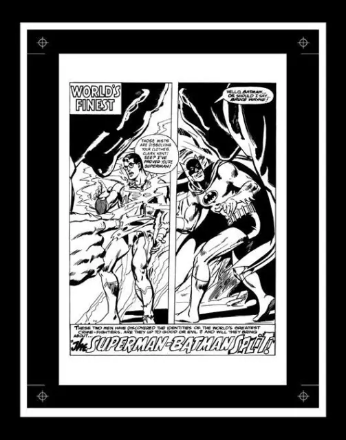 Neal Adams World's Finest #176 Rare Production Art Pg 1