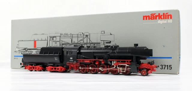 H0 MÄRKLIN 3715 Digitale Kriegs- Dampflok BR 52 DB Epoche III, OVP EUR ...