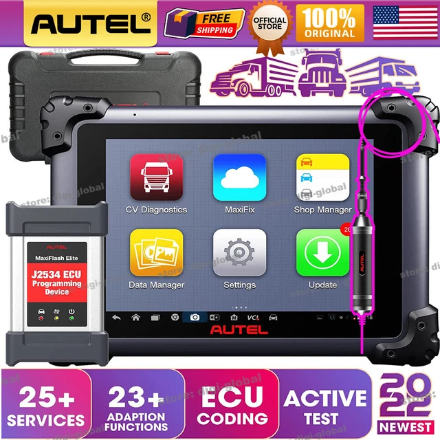 AUTEL MAXISYS CV MS908CV Heavy Duty Truck Diagnostic Scan Tool, Bi