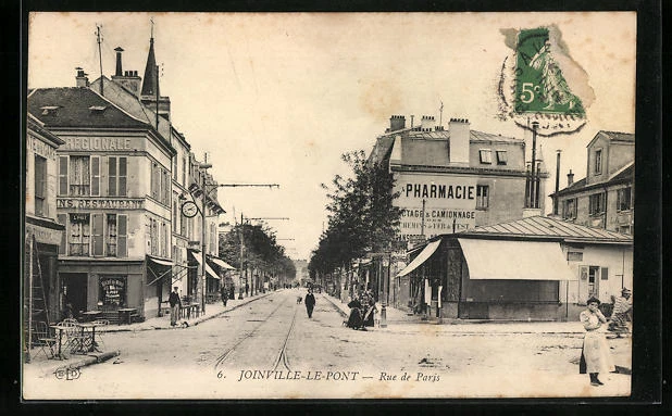 CPA Joinville-le-Pont, Rue de Paris