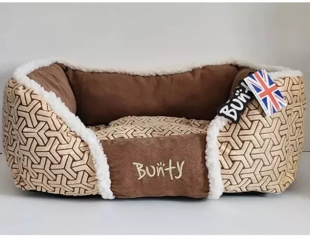 Bunty Kensington Dog Bed Soft Washable Fleece Fur Cushion Warm Luxury Pet Basket