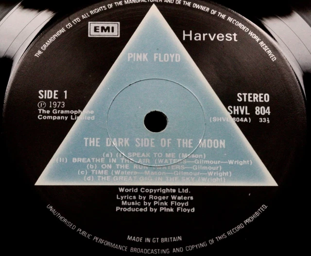 Pink Floyd Dark Side of the Moon * NM ! * SOLID BLUE TRIANGLE * UK 1st PRESS *