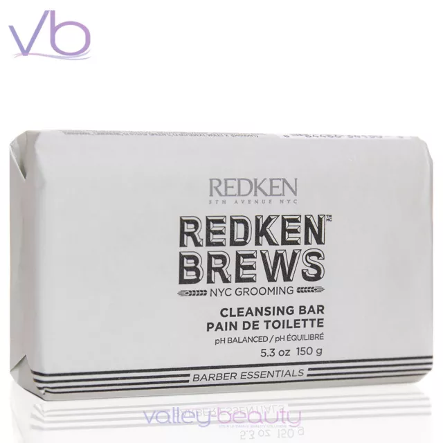 REDKEN BREWS FOR MEN Cleansing Soap Bar with Vitamin E, Refreshing & Energizing