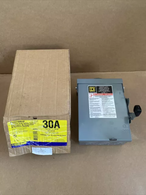 General Duty Safety Switch 30A 240V Disconnect Switch Electrical Box DU221RBUP General Duty Safety Switch 30A 240V Disconnect Switch Electrical Box DU221RBUP