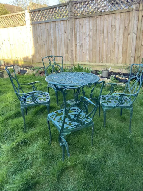 Cast aluminium garden table and chairs,garden furniture,patio set