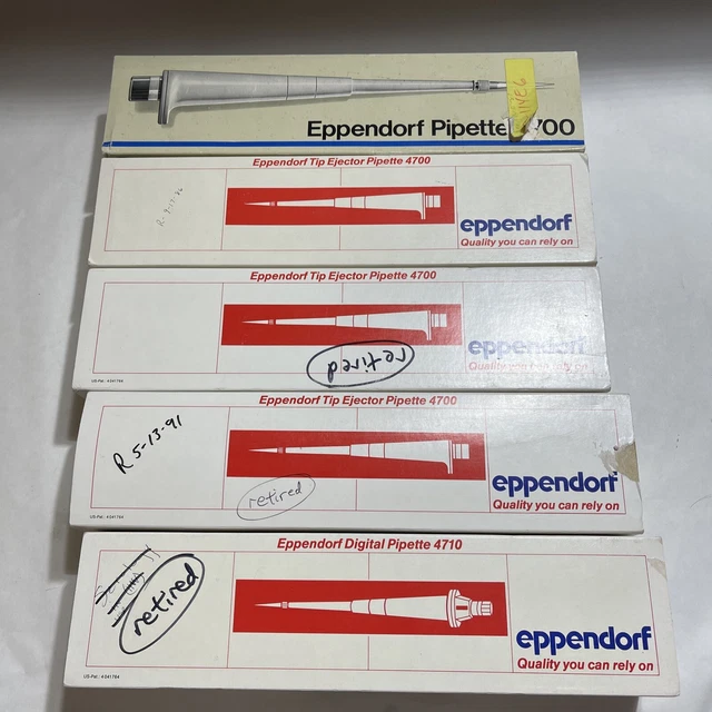 Lot Of 5 Eppendorf Digital Pipette 4710, 4700